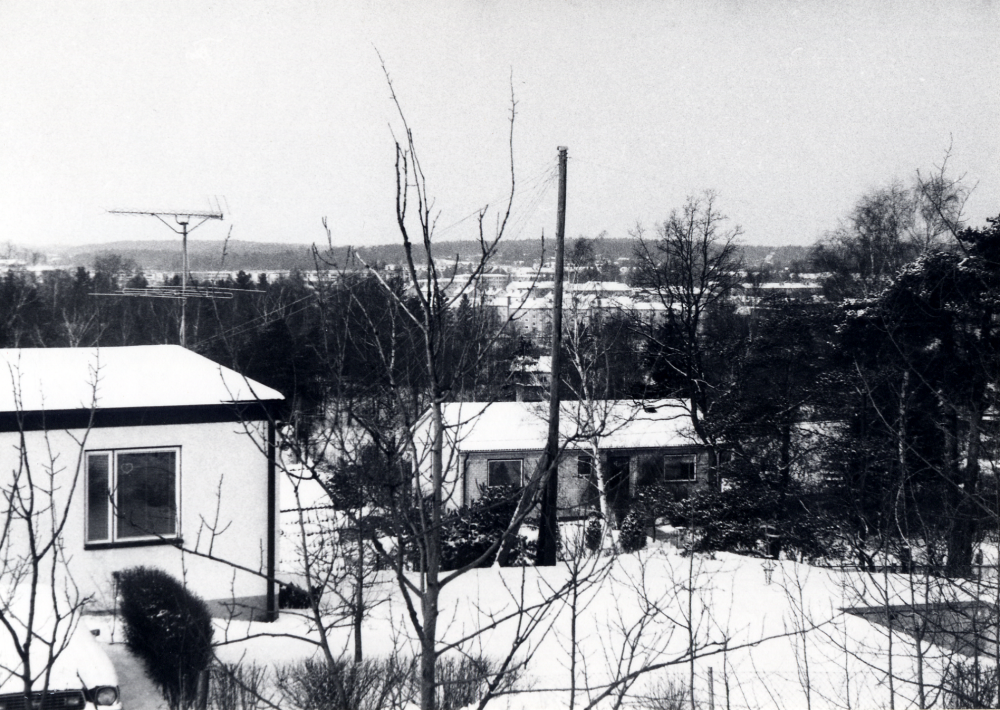Utsikt  från  Nykrogsberget  mot  Vallentuna centrum