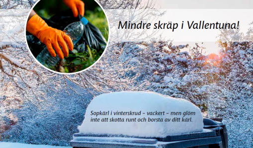 Sopkärl med snö på