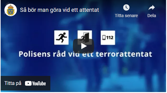 Vinjett film polisens råd vid ett attentat