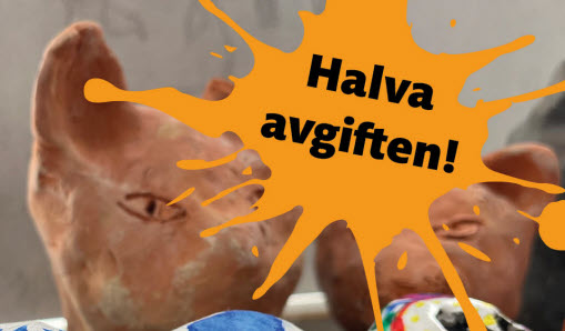 Text halva avgiften