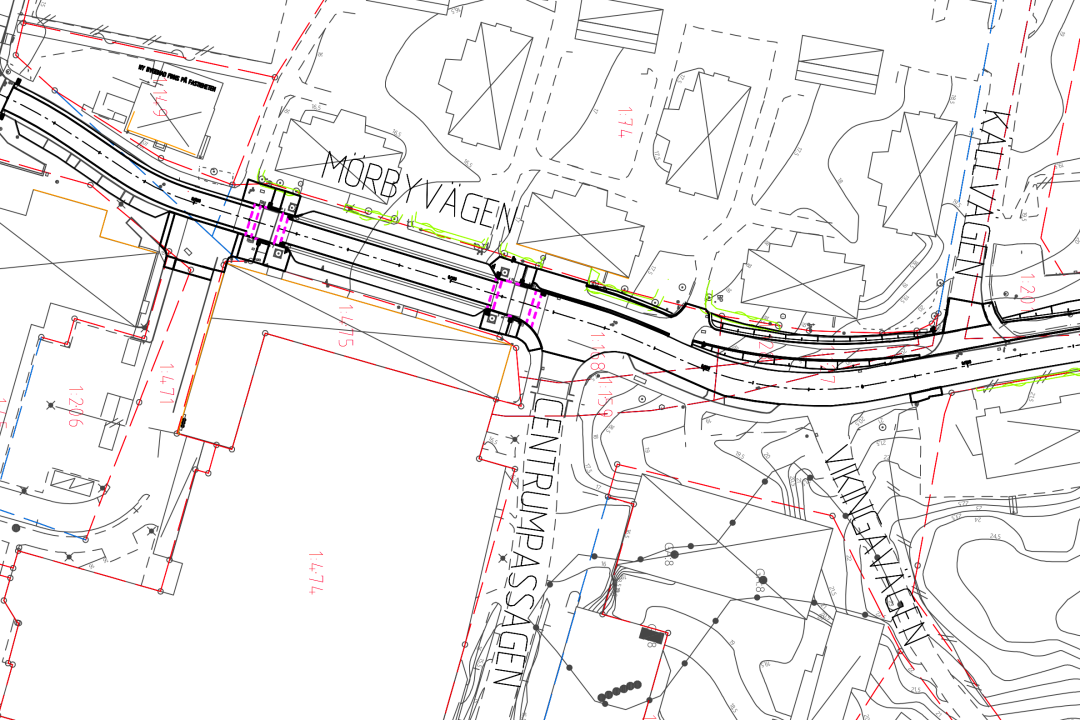 Kartbild Mörbyvägen