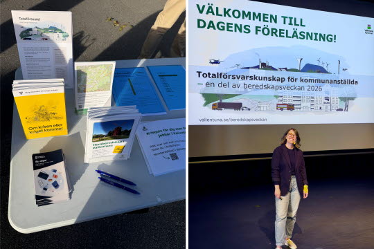 Två bilder från föreläsningar.