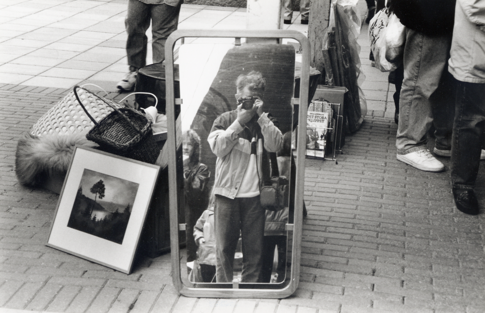 Fotografen  Svante Berg på Vallentuna marknad