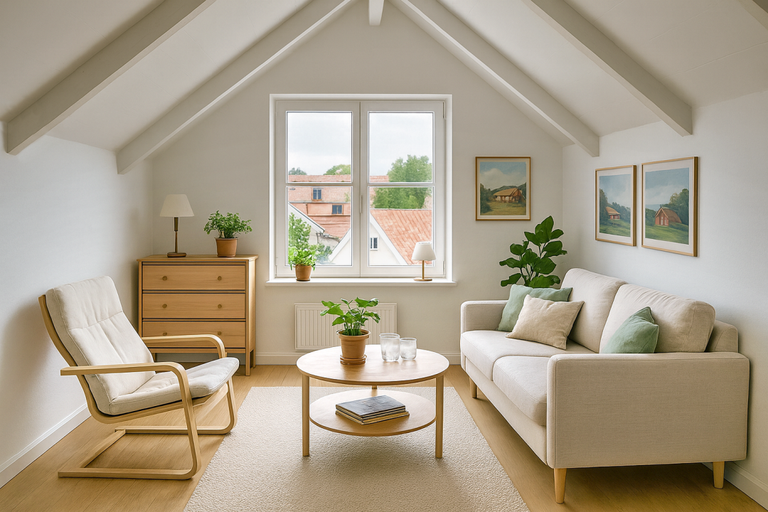 Bild av en vindsvåning