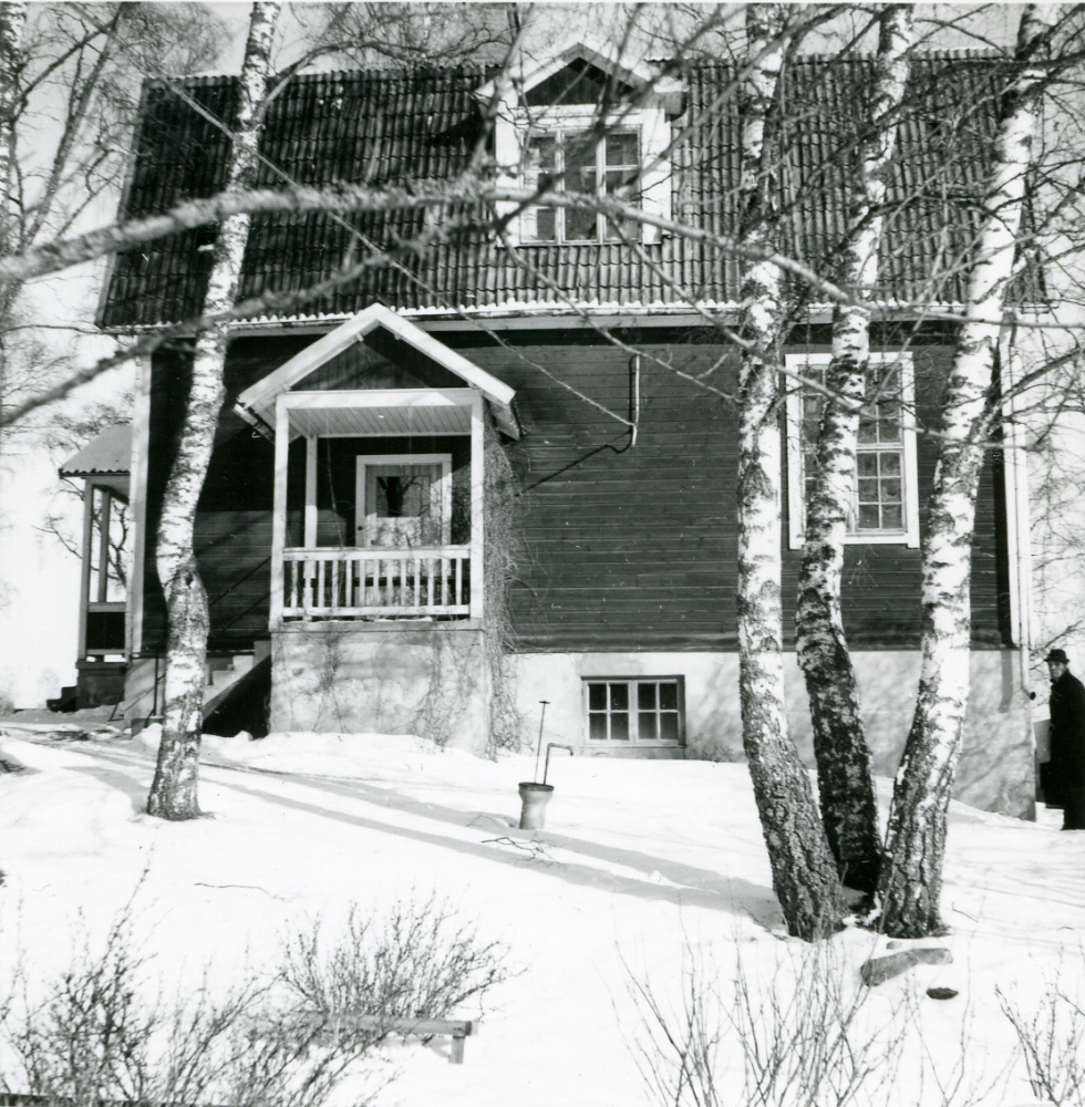 Åvasta skola i Frösunda. Okänt år men troligen på 1960-talet.