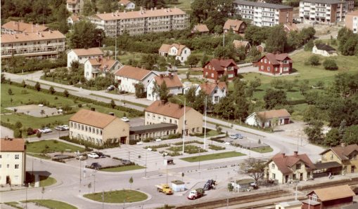 Ortofoto över en stad