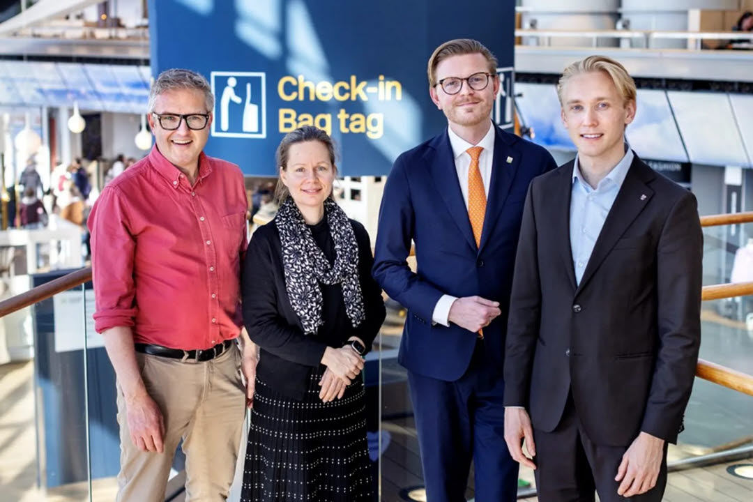 Mathias Bohman (Upplands Väsby), Matilda Hübinette (Knivsta), Johan Skog (Vallentuna) och Mattias Askerson (Sigtuna).