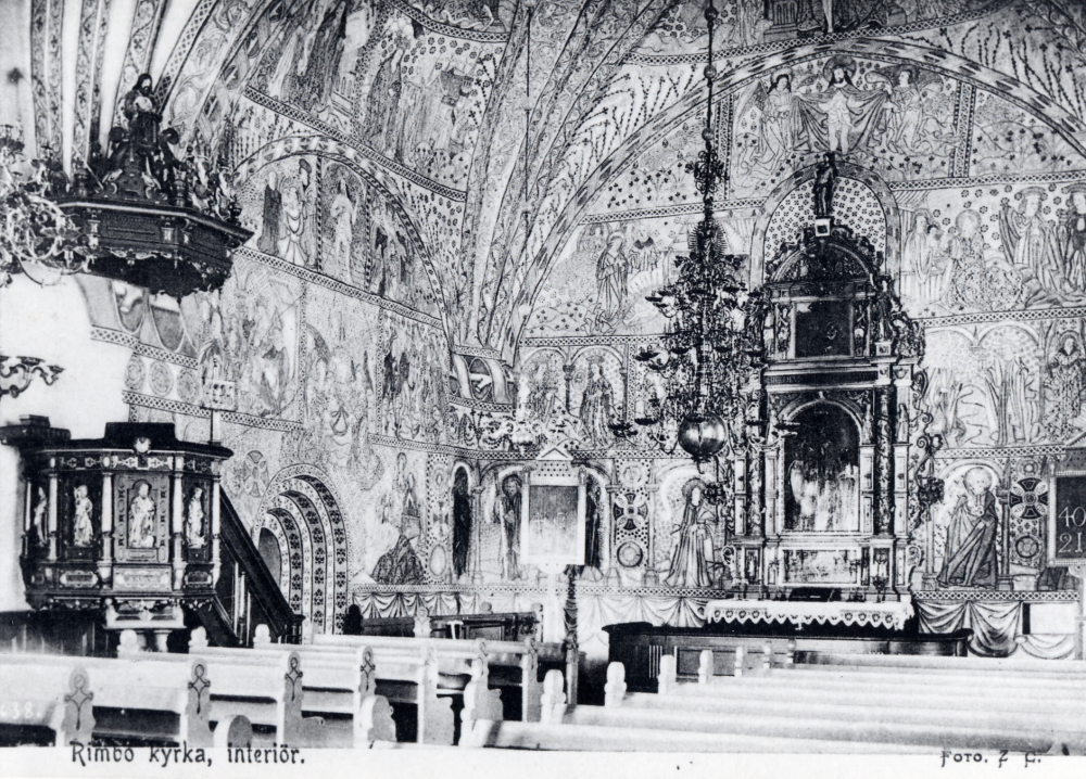 Interiör från Rimbo kyrka