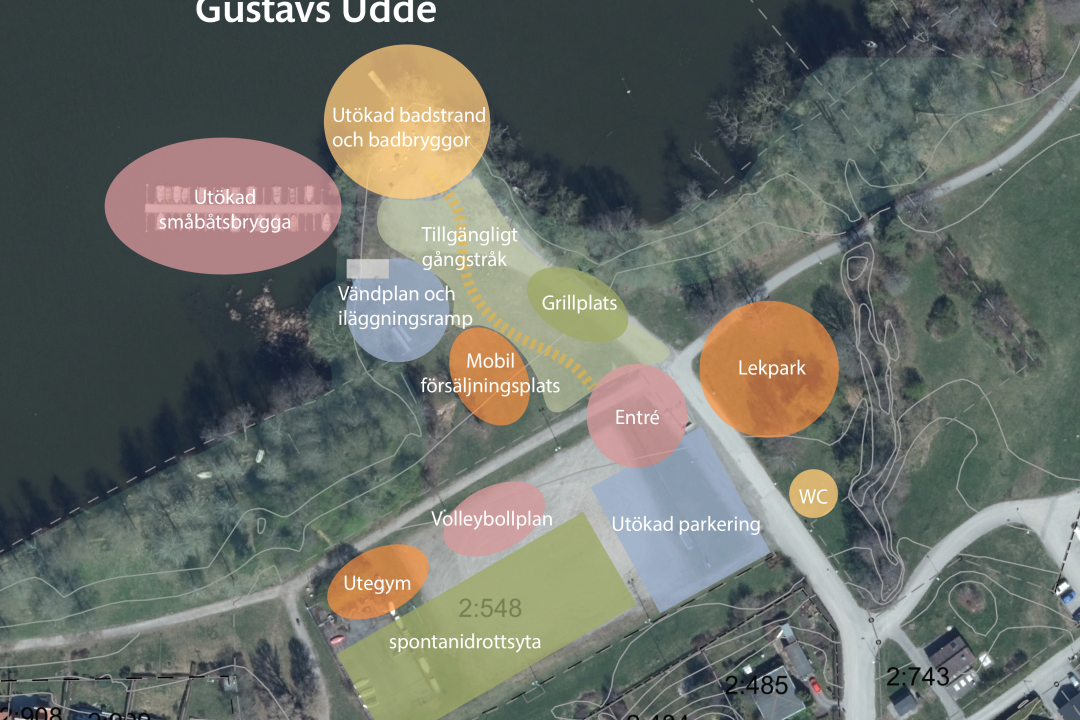 Konceptskiss, Gustavs udde