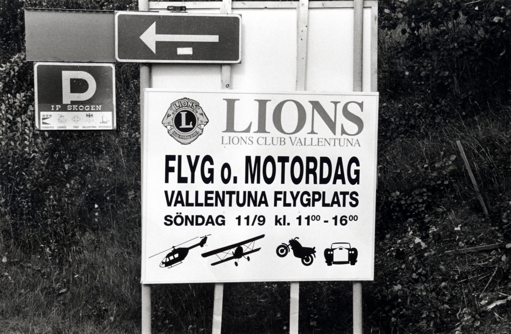 Lions flyg- och motordag på Vallentuna flygplats söndag 11/9 kl 11.00-16.00