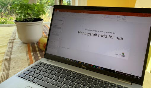 Bild på en dator