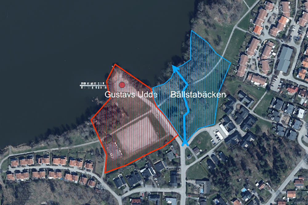 Ortofoto Gustavs udde
