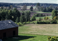 Utsikt mot väster från Vallentuna kyrktorn.
Bildserie: Vallentuna på 1960-talet.