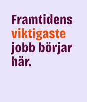 Kampanj För din skull affisch fler sökande till vo programmet