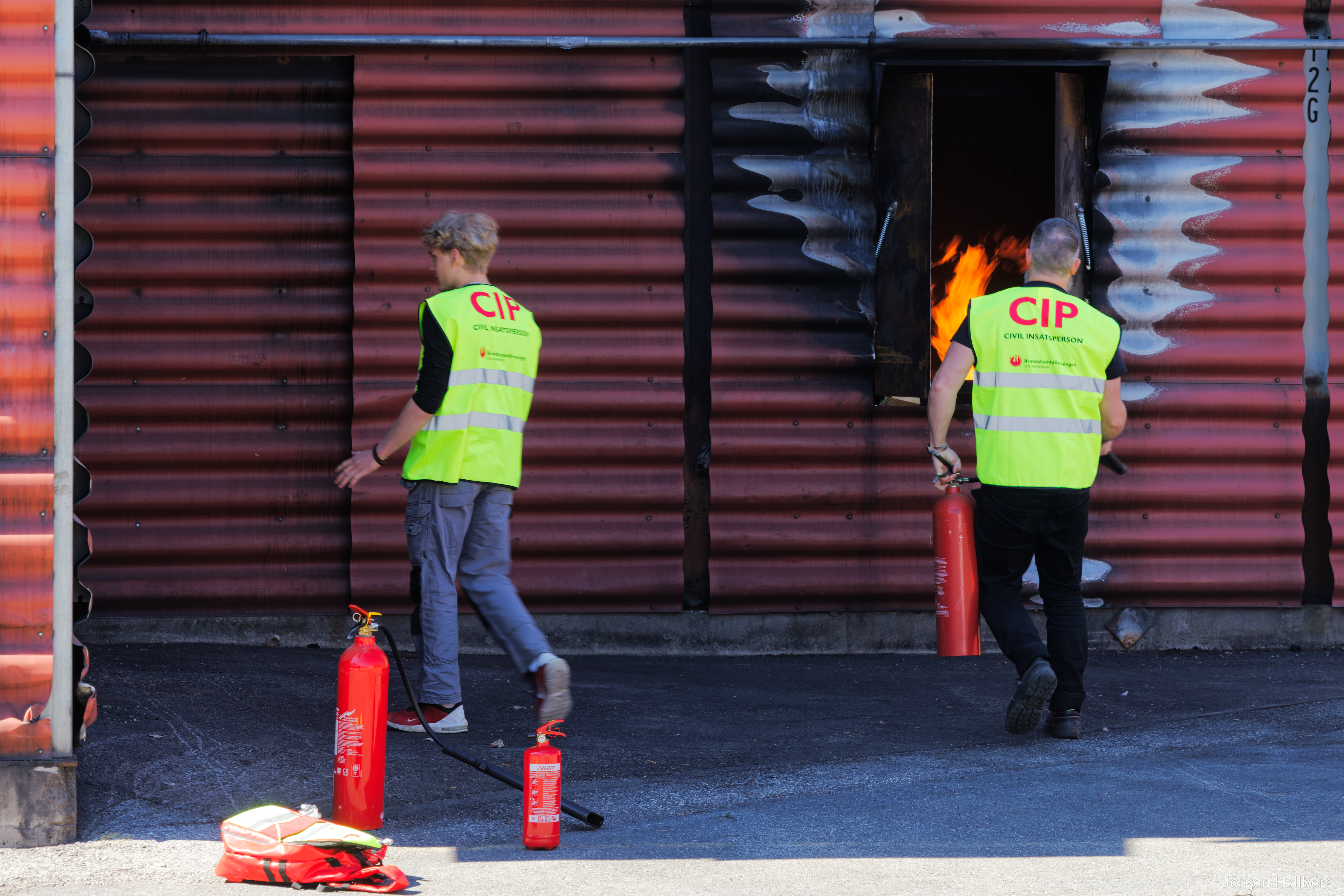 Deltagare slutför första CIP-utbildningen som Vallentuna kommun samarrangerat tillsammans med Brandskyddsföreningen och Storstockholms brandförsvar.