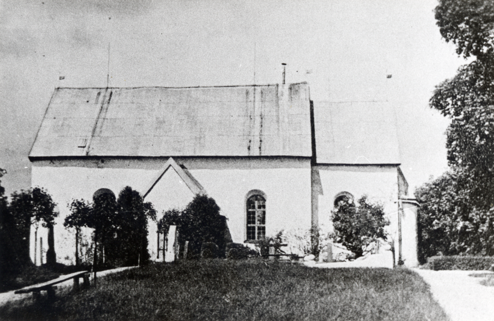 Orkesta kyrka. Uppgift om fotoår saknas, men troligen första delen av 1900-talet.