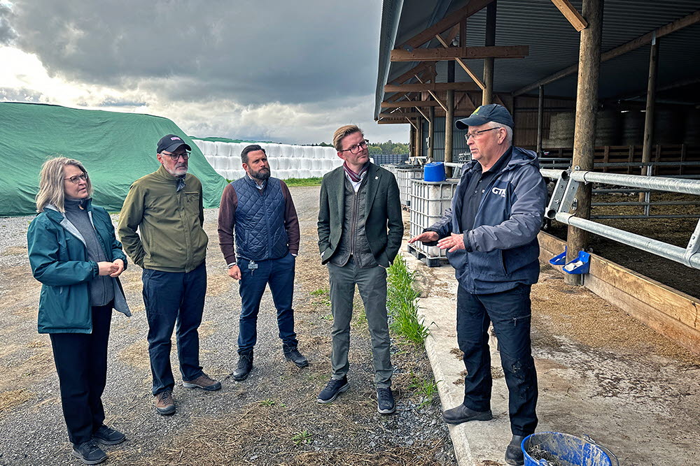 Kommunanställda besöker Tarby gård