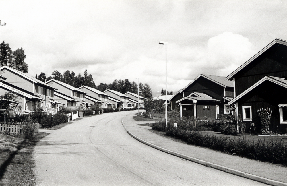 Bostadsområdet Solgårdsgärde i Vallentuna, Odlingsvägen mot norr