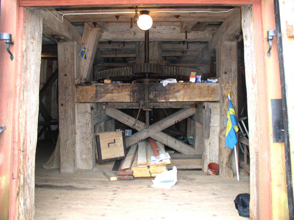 Första våningen i Väsby kvarn.