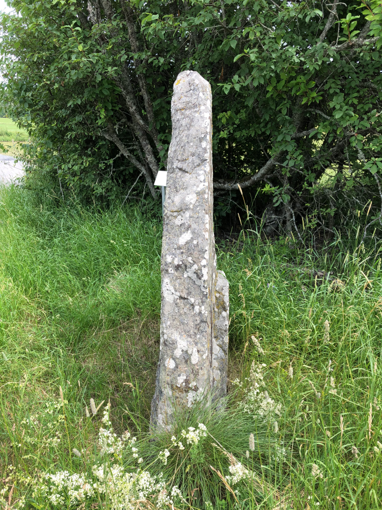 Runsten U200 med inskrift från 1000-talet e.kr. Stenen står troligen på ursprunglig plats, ca en kilometer norr om Stora Benhamra och strax söder om bron över Helgeån. Texten lyder: ”Finnvid reste denna sten efter sin broder Tord, Tjälves son. Gud hjälpe hans ande och Guds moder. Han gjorde bron efter sin broder, och Åsa, deras moder”.