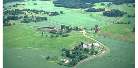 Flygfoto över Orkesta