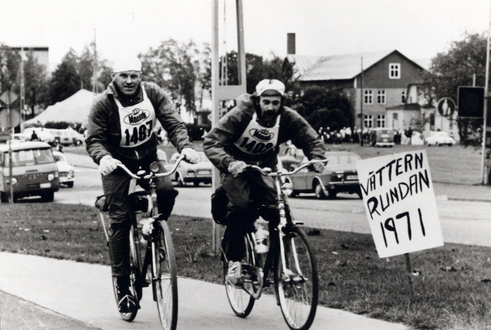 Vallentunas  brandchef   Bertil Malmström  i cykelloppet  Vätternrundan