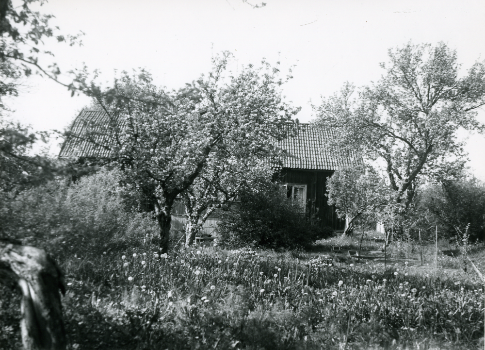 Rickeby gård, sedd från söder, låg på höjden mellan Källvägen och Fornminnesvägen.  Gårdens mark såldes redan i början av 1900-talet till villabebyggelse.  Tomterna förmedlades av AB Billiga tomter. Huvudbyggnaden finns kvar på en flygkarta från 1962, medan uthus och ekonomibyggnader då redan rivits.