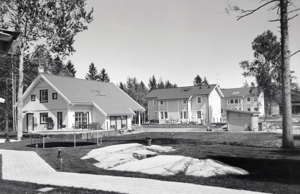 Nybyggt bostadsområde i Södra Kragstalund, Vallentuna