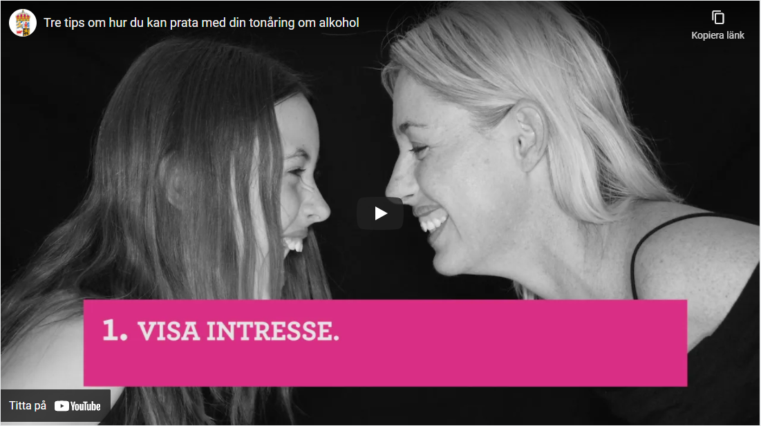 Film - Tre tips om hur du kan prata med din tonåring om alkohol