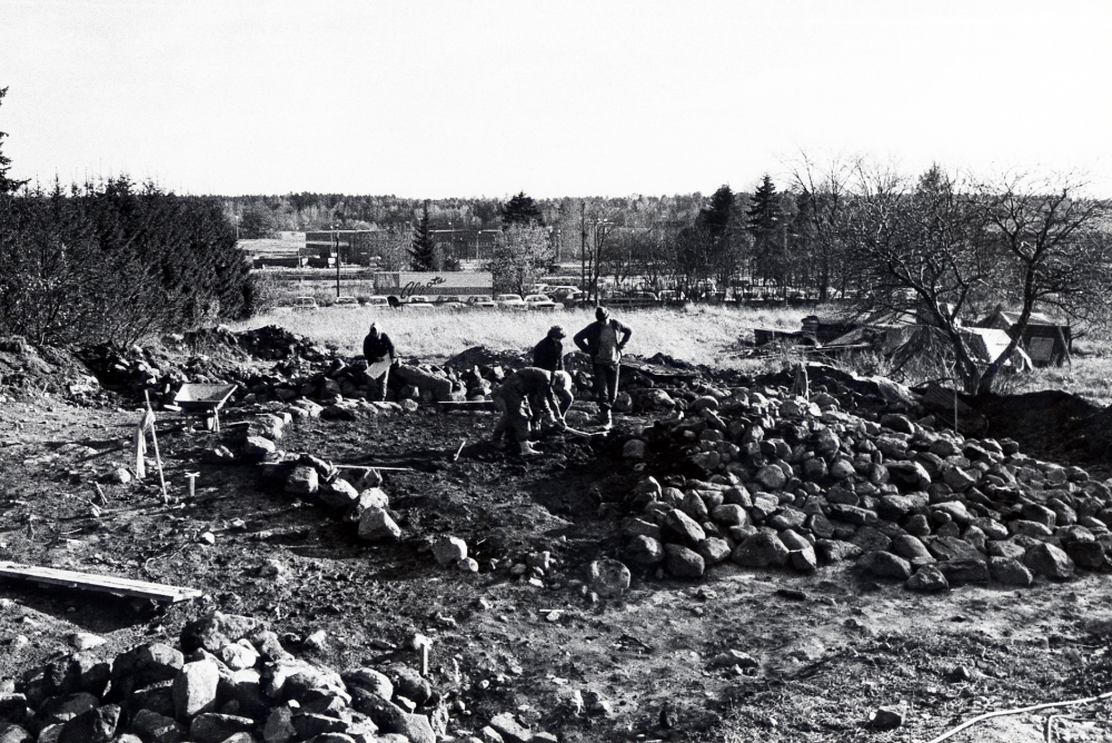 Utgrävningar inför byggstarten av förvaltningshuset Tärningen