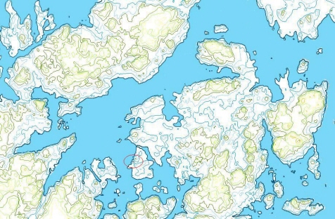 Kartan visar landskapet under bronsåldern för omkring 3000 år sedan