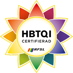 Logotyp HBTQI-certifiering
