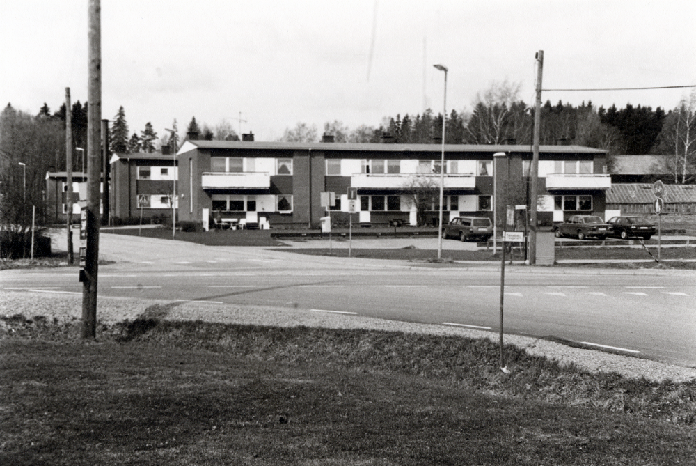 Flerfamiljshus  vid Trädgårdsvägen i Lindholmen