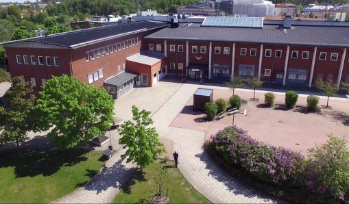 Drönarbild Vallentuna gymnasium