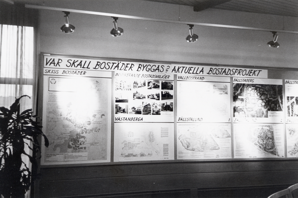 Vallentuna tätort med Lindholmen - en utställning i Vallentunasalen arrangerad av Vallentuna kommuns stadsarkitektkontor