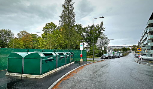 Återvinningsstationen på Oxelgatan