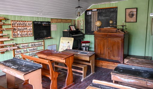 Skolsal i Vallentuna skolmuseum