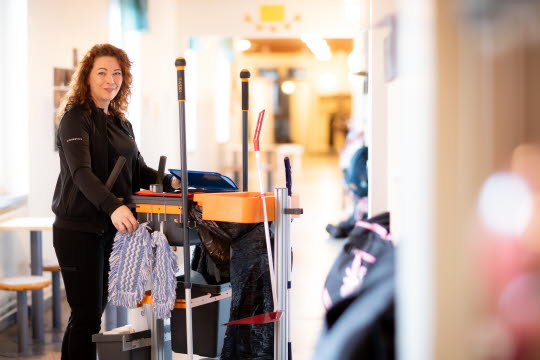 Porträtt av Monika på Städservice