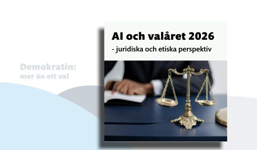 Broschyr som handlar om AI inför valet 2026