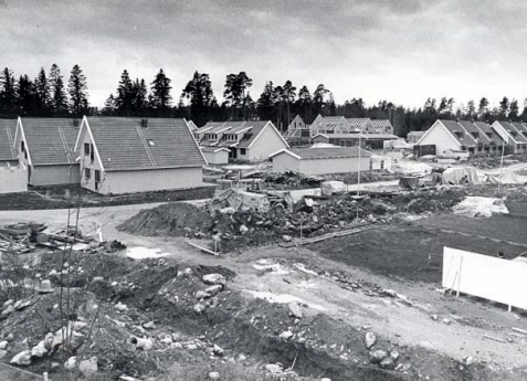 Hus under uppförande