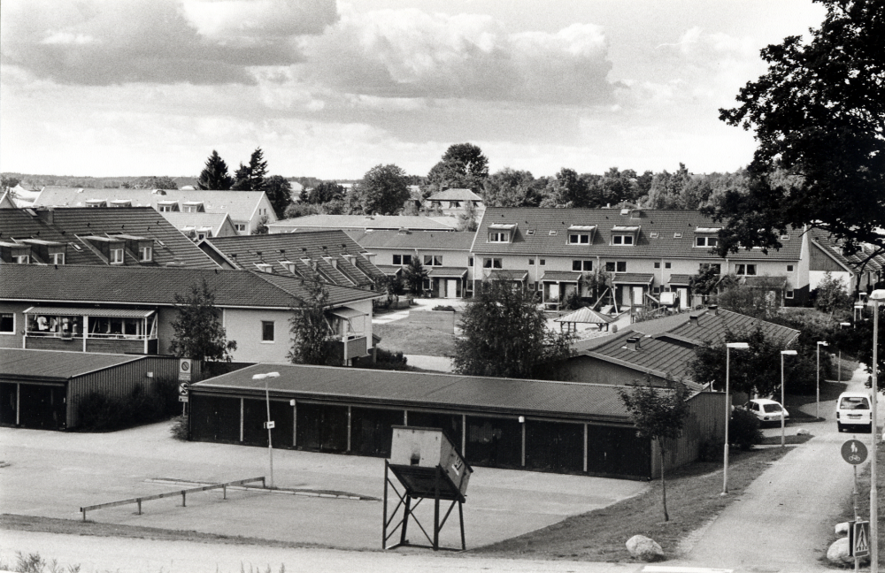 Del av bostadsområdet Åby gärde sett från Hagaområdet