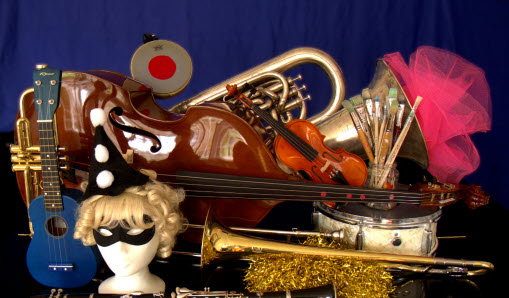 Instrument och teaterrekvisita